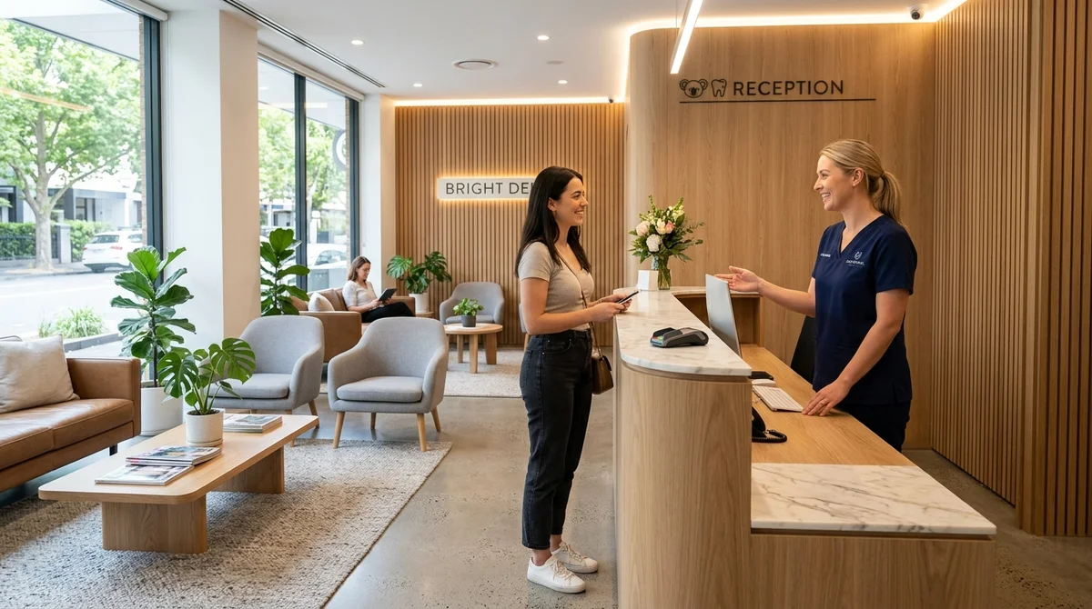 Modern Australian dental surgery room with professional dental equipment
